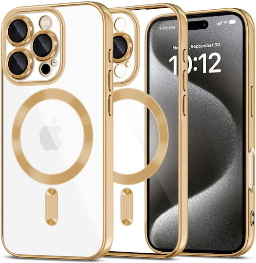 Tech-Protect Magflex Magsafe Back Cover Tempered Glass Shiny Gold (iPhone 16 Pro Max) 123490