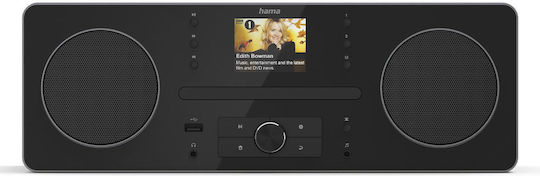 HAMA DIR1570CBT Επιτραπέζιο Ραδιόφωνο Ρεύματος DAB+ με Bluetooth και USB Μαύρο