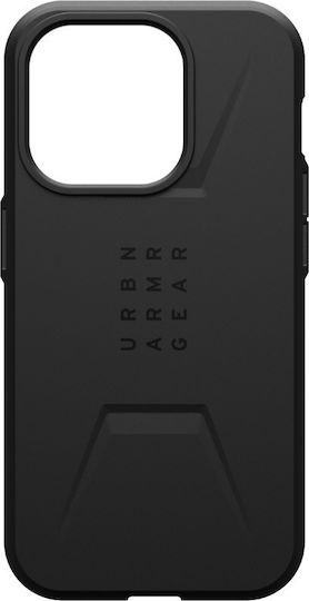 UAG Civilian Back Cover Σιλικόνης Μαύρο (iPhone 16 Pro Max) 114445114040
