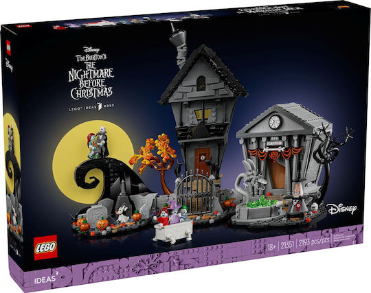 LEGO Disney Disney Tim Burton's The Nightmare Before Xmas για 18+ Ετών 2193τμχ 21351