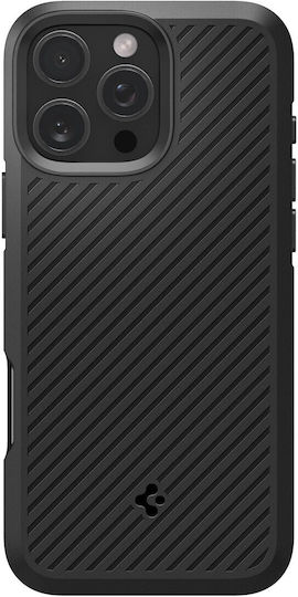 Spigen Core Armor Back Cover Σιλικόνης 1.2mm Μαύρο (iPhone 16 Pro Max) ACS08023