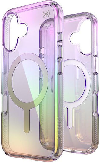 Speck Presidio2 Lux Magsafe Iphone 16 Case Amazing Purple Clear
