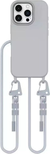 Tech-Protect Magnecklace Back Cover Σιλικόνης Γκρι (iPhone 16 Pro)