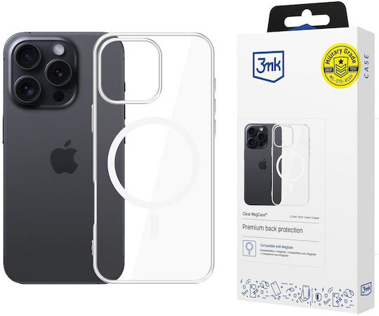 3MK Clear Magcase Back Cover Σιλικόνης 1.2mm Διάφανο (iPhone 16 Pro)