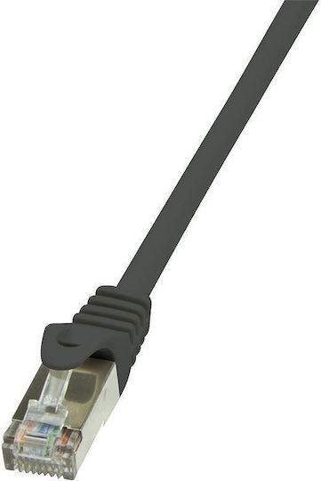 LogiLink F/UTP Cat.6 Καλώδιο Δικτύου Ethernet 10m Μαύρο 1τμχ CP2093S