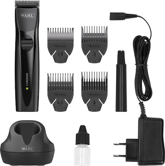 Wahl Professional ChroMini Επαγγελματική Επαναφορτιζόμενη Κουρευτική Μηχανή Μαύρη 1591-0466