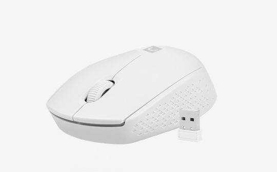 Natec Stork Ασύρματο Ποντίκι Λευκό