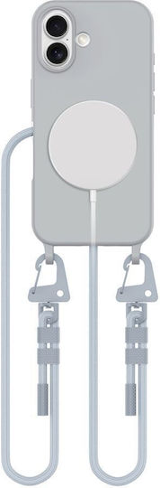 Tech-Protect Magnecklace Back Cover Σιλικόνης Γκρι (iPhone 16)