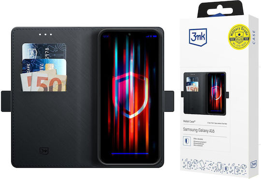 3MK Wallet Σιλικόνης / Πλαστικό Μαύρο (Samsung Galaxy A16)
