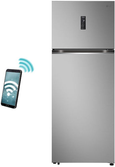 LG Ψυγείο Δίπορτο 461lt Total NoFrost Υ184.5xΠ70xΒ72.5εκ. Inox GTBV44PYBKD