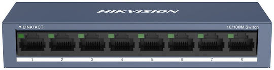 Hikvision Pro Series Unmanaged L2 Switch με 8 Θύρες Ethernet