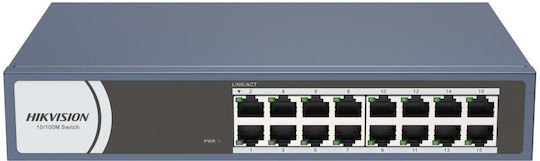 Hikvision DS-3E0116R-O Unmanaged L2 Switch με 16 Θύρες Ethernet και 16 SFP Θύρες