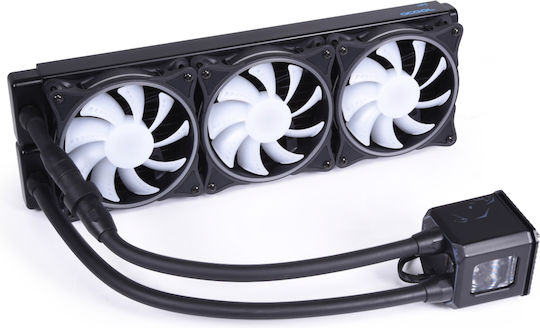 Alphacool Eisbaer Aurora HPE Edition 360 Υδρόψυξη Επεξεργαστή Τριπλού Ανεμιστήρα 120mm για Socket AM4/1700/1200/115x με RGB Φωτισμό