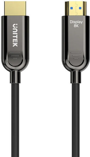 Unitek HDMI 2.1 Cable HDMI male - HDMI male 30m Μαύρο (C11085GY01-30M)