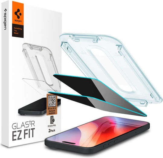 Spigen GLAS.tR EZ Fit Privacy Tempered Glass 2τμχ (iPhone 17 Pro Max / iPhone 16 Pro Max) AGL07908
