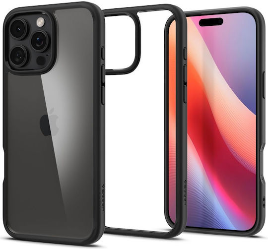 Spigen Ultra Hybrid Back Cover Πλαστικό 1.2mm Matte Black (iPhone 16 Pro) ACS08125