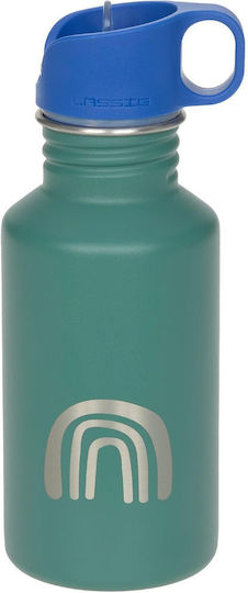 Laessig Παιδικό Παγούρι Ανοξείδωτο Non Spill Πράσινο 500ml 12100255003