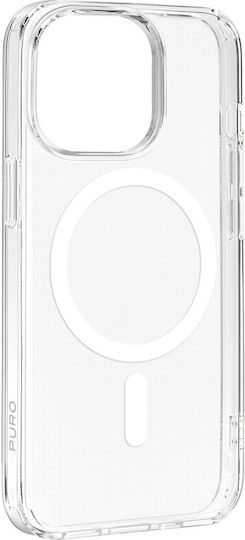Puro Lite Mag Back Cover Σιλικόνης Διάφανο (iPhone 15 Pro Max)