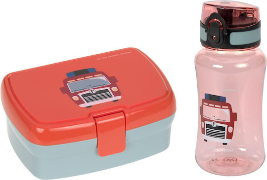 Laessig Πλαστικό Παιδικό Σετ Φαγητού 0.46lt Κόκκινο 12100576440