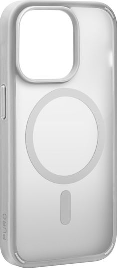 Puro Back Cover Σιλικόνης Ασημί (iPhone 15 Pro Max)