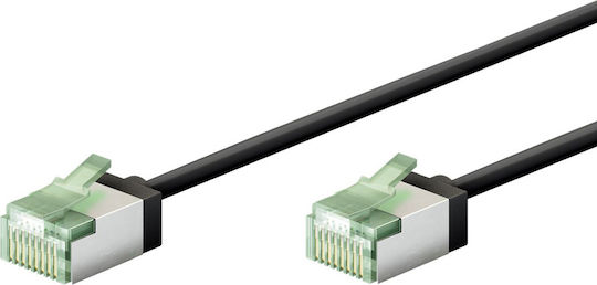 Goobay U/FTP (STP) Καλώδιο Δικτύου Ethernet 1m Μαύρο 1τμχ 74353