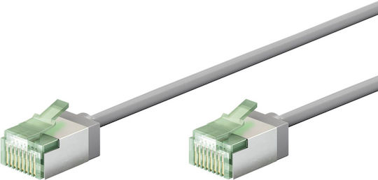 Goobay U/FTP (STP) Καλώδιο Δικτύου Ethernet 2m Γκρι 1τμχ 74347