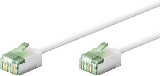 Goobay U/FTP (STP) Cat.8.1 Καλώδιο Δικτύου Ethernet 2m Λευκό 1τμχ 74361