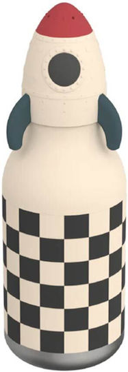 Asobu Παιδικό Παγούρι Θερμός Ανοξείδωτο με Καλαμάκι Bestie Rocket 460ml