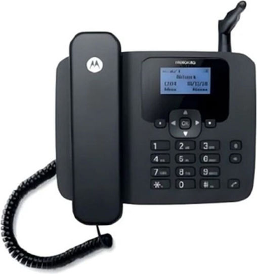 Motorola FW410 4G Ενσύρματο Τηλέφωνο Γραφείου Μαύρο 107FW410L