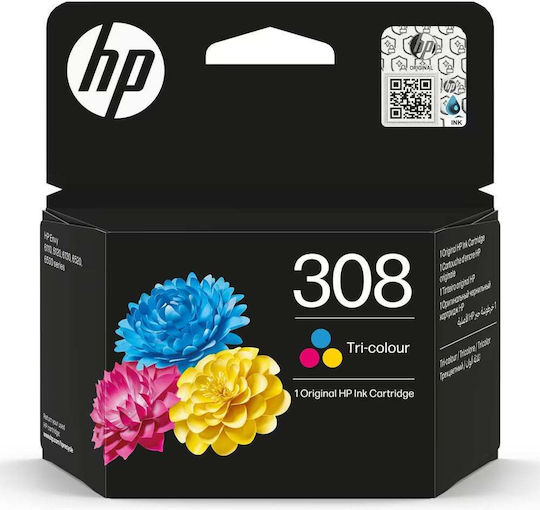 HP 308 Γνήσιο Μελάνι Εκτυπωτή InkJet Πολλαπλό (Color) (7FP20UE)