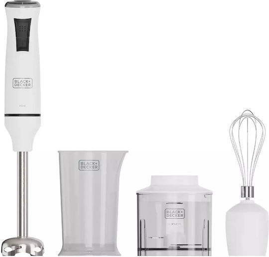 Black & Decker ES9160180B Ραβδομπλέντερ με Ανοξείδωτη Ράβδο 750W Λευκό
