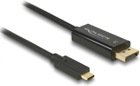 DeLock Regular USB 3.1 Cable USB-C male - DisplayPort Male Μαύρο 3m (85257)