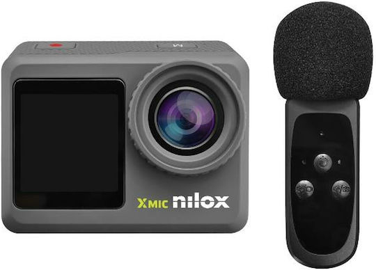 Nilox NXACXMIC Action Camera 4K Ultra HD Υποβρύχια (με Θήκη) με Οθόνη 2" Μαύρη
