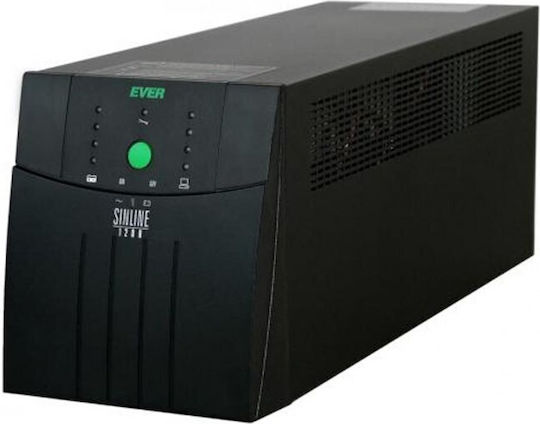 Ever NETLINE RT 1000 UPS Line-Interactive 1000VA 900W με 8 IEC Πρίζες