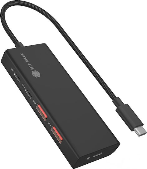 Icy Box USB 3.2 Hub 5 Θυρών με σύνδεση USB-C (IB-HUB1436-CPD)