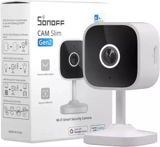 Sonoff CAM-S2 IP Κάμερα Παρακολούθησης Wi-Fi Full HD 1080p με Αμφίδρομη Επικοινωνία και Φακό 2.4mm