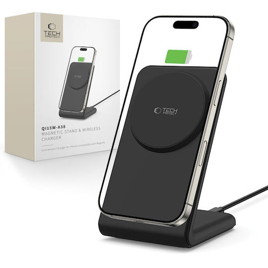 Tech-Protect Φορτιστής Magsafe 15W Μαύρος (QI15W-A38)