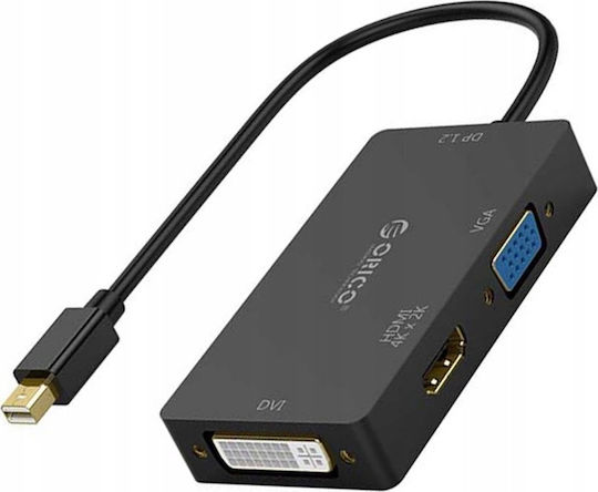 Orico Προσαρμογέας Μετατροπέας mini DisplayPort / HDMI / VGA male σε mini DisplayPort / HDMI / VGA female 1τμχ