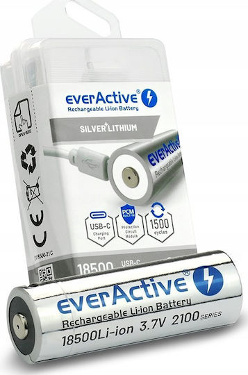everActive Επαναφορτιζόμενη Μπαταρία 18500 Li-ion 2100mAh 3.7V 1τμχ