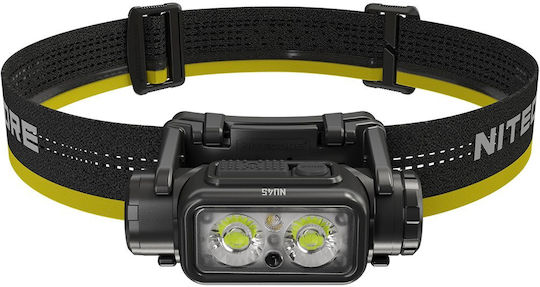 NiteCore Επαναφορτιζόμενος Φακός Κεφαλής LED IP68 με Μέγιστη Φωτεινότητα 1700lm NU45