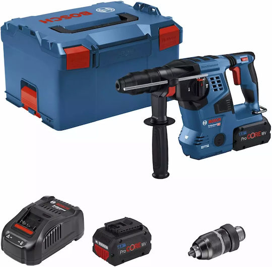 Bosch Gbh 18v-28 Cf Σκαπτικό Πιστολέτο Μπαταρίας 18V 2x8Ah με Υποδοχή SDS Plus 0611921002