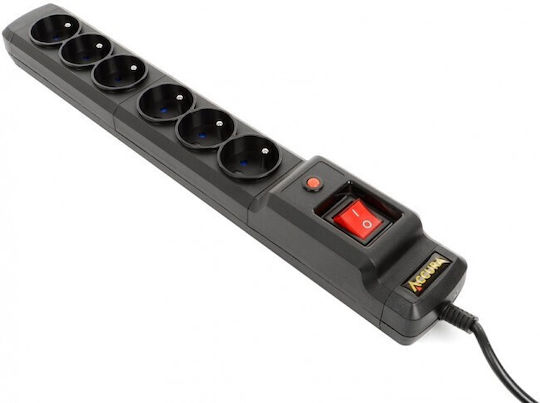 Accura Πολύπριζο 6 Θέσεων με Καλώδιο 3m