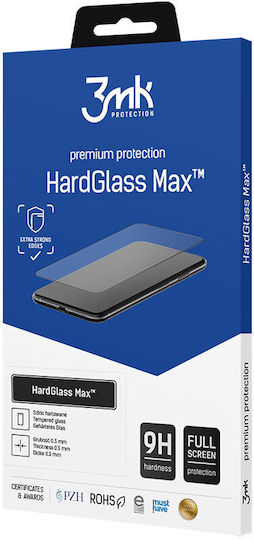3MK Hardglass Max Black 0.3mm Tempered Glass Μαύρο (Samsung Galaxy A36, Samsung Galaxy A56)