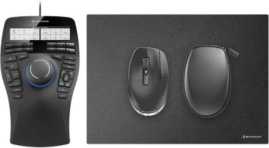 3D Connexion Spacemouse Enterprise Kit Ασύρματο Ποντίκι Μαύρο