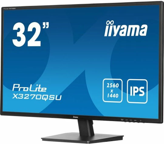 Iiyama Prolite X3270QSU-B1 IPS Monitor 31.5" QHD 2560x1440 με Χρόνο Απόκρισης 3ms GTG