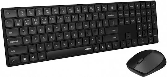 Rapoo 8020m Ασύρματο Σετ Πληκτρολόγιο & Ποντίκι Αγγλικό US