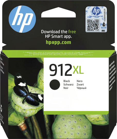 HP 912XL Γνήσιο Μελάνι Εκτυπωτή InkJet Μαύρο (3YL84AE)