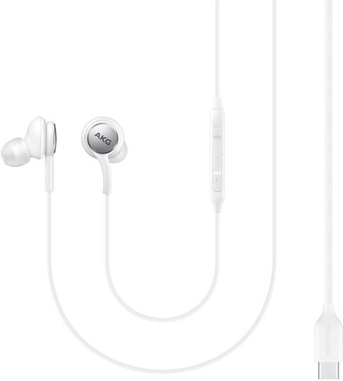 Samsung EO-IC100 Bulk In-ear Handsfree Ακουστικά με Βύσμα USB-C Λευκό