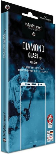 MyScreenPROTECTOR Diamond Glass Full Glue Full Face Tempered Glass Μαύρο (iPhone 15)