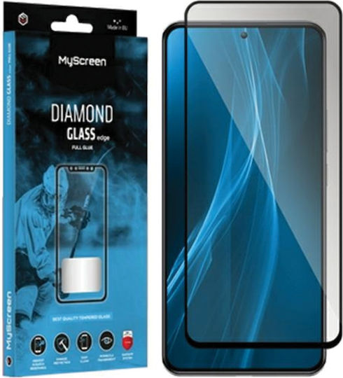 Full Glue Full Face Tempered Glass Μαύρο (Motorola Moto G04 / G24)